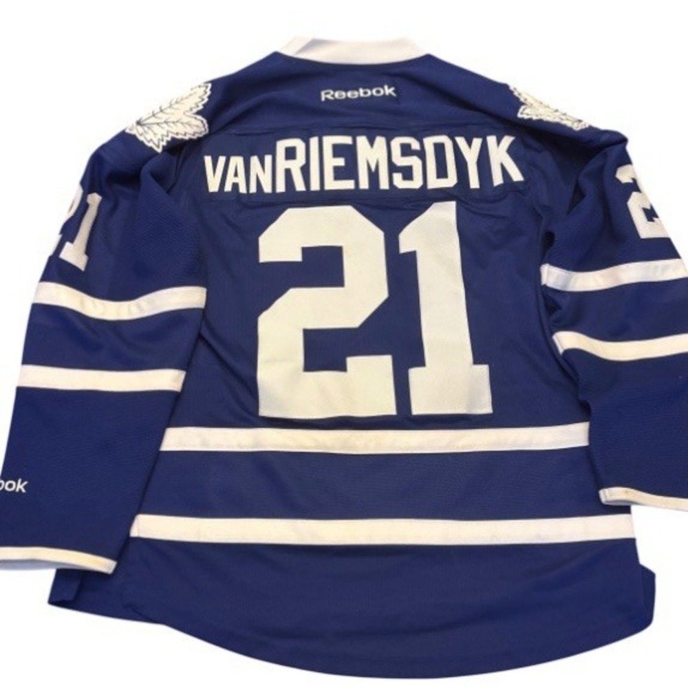 Reebok Premier NHL Jersey Toronto Maple Leafs James van Riemsdyk Blue Men's sz S